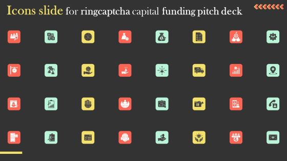 Icons Slide For Ringcaptcha Capital Funding Pitch Deck Guidelines PDF Icons Slide For Ringcaptcha Capital Funding Pitch Deck Guidelines PDF