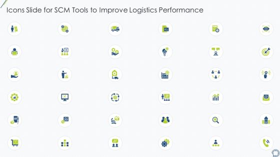 Icons Slide For SCM Tools To Improve Logistics Performance Clipart PDF Icons Slide For SCM Tools To Improve Logistics Performance Clipart PDF