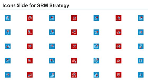 Icons Slide For SRM Strategy Sample PDF Icons Slide For SRM Strategy Sample PDF