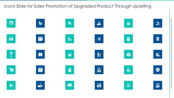 Icons Slide For Sales Promotion Of Upgraded Product Through Upselling Microsoft PDF Icons Slide For Sales Promotion Of Upgraded Product Through Upselling Microsoft PDF