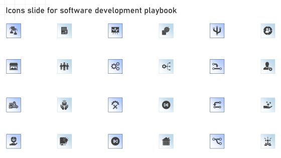 Icons Slide For Software Development Playbook Portrait PDF Icons Slide For Software Development Playbook Portrait PDF