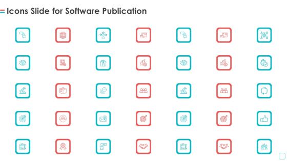 Icons Slide For Software Publication Ppt Infographics Good PDF Icons Slide For Software Publication Ppt Infographics Good PDF