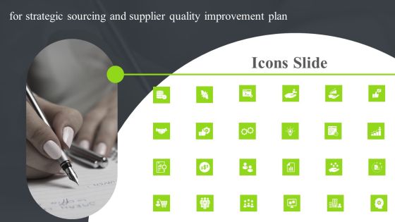 Icons Slide For Strategic Sourcing And Supplier Quality Improvement Plan Professional PDF Icons Slide For Strategic Sourcing And Supplier Quality Improvement Plan Professional PDF