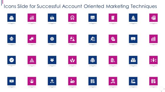 Icons Slide For Successful Account Oriented Marketing Techniques Introduction PDF Icons Slide For Successful Account Oriented Marketing Techniques Introduction PDF