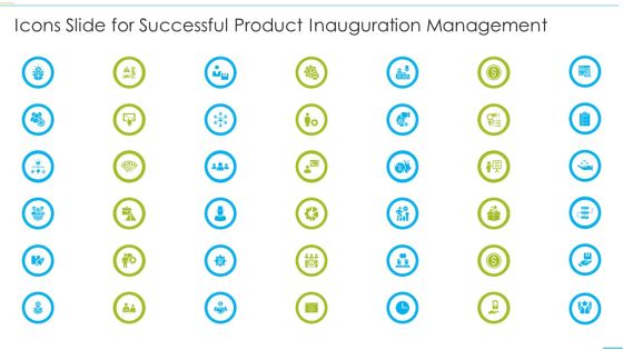 Icons Slide For Successful Product Inauguration Management Guidelines PDF Icons Slide For Successful Product Inauguration Management Guidelines PDF