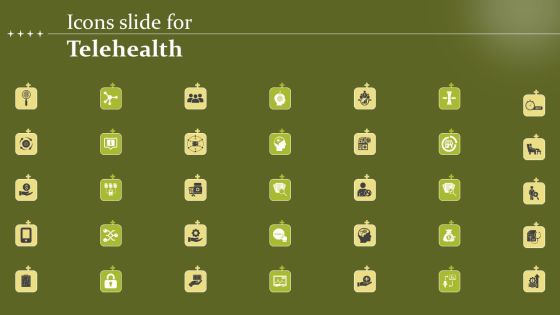 Icons Slide For Telehealth Designs PDF Icons Slide For Telehealth Designs PDF