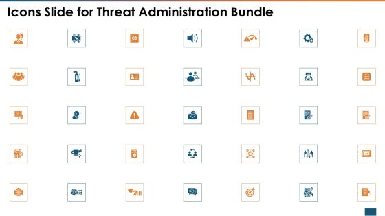 Icons Slide For Threat Administration Bundle Guidelines PDF