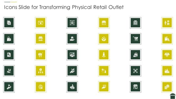 Icons Slide For Transforming Physical Retail Outlet Microsoft PDF Icons Slide For Transforming Physical Retail Outlet Microsoft PDF