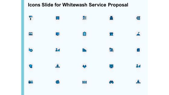 Icons Slide For Whitewash Service Proposal Ppt Model Inspiration PDF