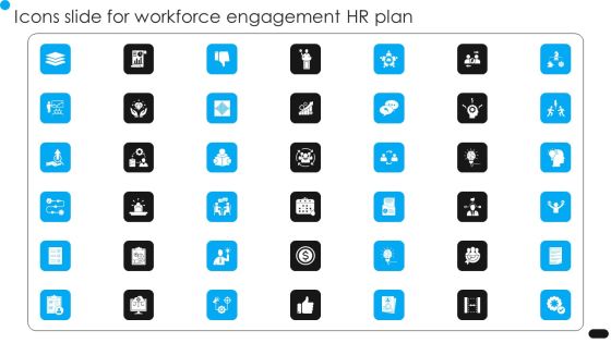 Icons Slide For Workforce Engagement HR Plan Professional PDF Icons Slide For Workforce Engagement HR Plan Professional PDF