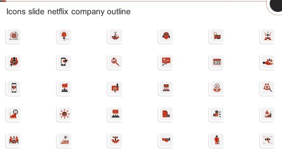 Icons Slide Netflix Company Outline Designs PDF Icons Slide Netflix Company Outline Designs PDF