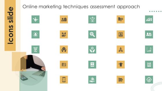 Icons Slide Online Marketing Techniques Assessment Approach Introduction PDF Icons Slide Online Marketing Techniques Assessment Approach Introduction PDF