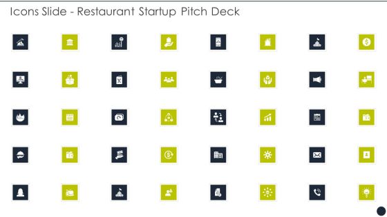 Icons Slide Restaurant Startup Pitch Deck Professional PDF Icons Slide Restaurant Startup Pitch Deck Professional PDF