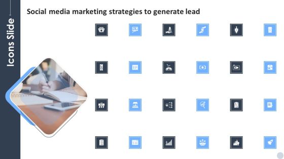 Icons Slide Social Media Marketing Strategies To Generate Lead Microsoft PDF