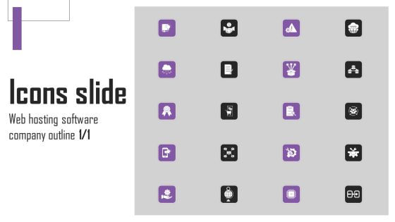 Icons Slide Web Hosting Software Company Outline Pictures PDF Icons Slide Web Hosting Software Company Outline Pictures PDF