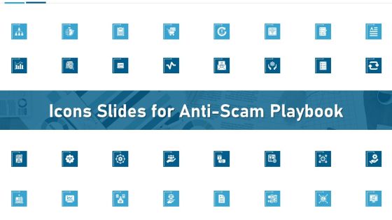Icons Slides For Anti Scam Playbook Information PDF Icons Slides For Anti Scam Playbook Information PDF