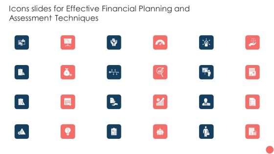 Icons Slides For Effective Financial Planning And Assessment Techniques Topics PDF Icons Slides For Effective Financial Planning And Assessment Techniques Topics PDF