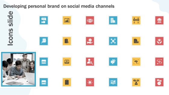 Icons slide Developing Personal Brand On Social Media Channels Slides PDF Icons slide Developing Personal Brand On Social Media Channels Slides PDF
