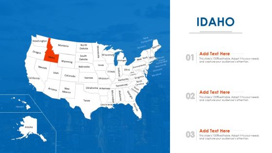 Idaho Map PowerPoint Presentation Ppt Template PDF Idaho Map PowerPoint Presentation Ppt Template PDF