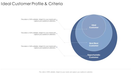 Ideal Customer Profile And Criteria Startup Business Strategy Ppt File Slide PDF