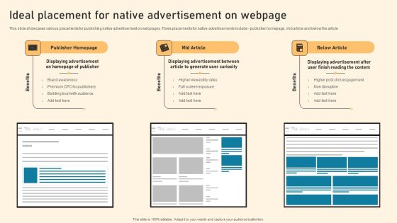 Ideal Placement For Native Advertisement On Webpage Ppt PowerPoint Presentation File Icon PDF Ideal Placement For Native Advertisement On Webpage Ppt PowerPoint Presentation File Icon PDF