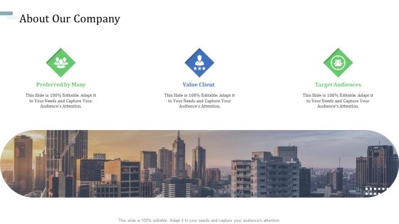Identify Capital Structure Of Firm About Our Company Portrait PDF Identify Capital Structure Of Firm About Our Company Portrait PDF