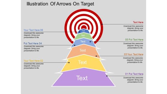 Illustration Of Arrows On Target Powerpoint Templates Illustration Of Arrows On Target Powerpoint Templates