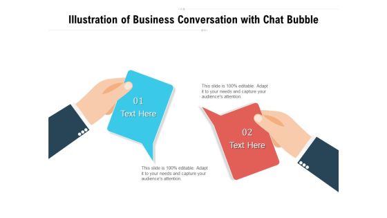 Illustration Of Business Conversation With Chat Bubble Ppt PowerPoint Presentation Portfolio Example Introduction Illustration Of Business Conversation With Chat Bubble Ppt PowerPoint Presentation Portfolio Example Introduction