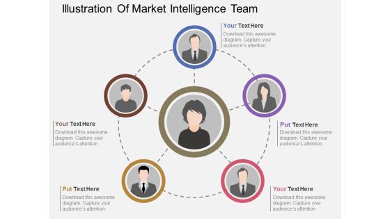 Illustration Of Market Intelligence Team Powerpoint Template Illustration Of Market Intelligence Team Powerpoint Template