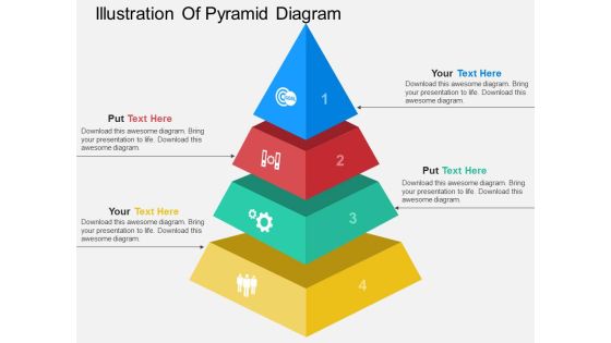 Illustration Of Pyramid Diagram Powerpoint Template Illustration Of Pyramid Diagram Powerpoint Template