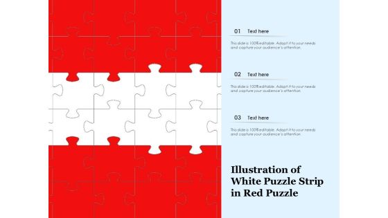 Illustration Of White Puzzle Strip In Red Puzzle Ppt PowerPoint Presentation Pictures Elements PDF Illustration Of White Puzzle Strip In Red Puzzle Ppt PowerPoint Presentation Pictures Elements PDF