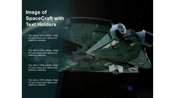 Image Of Spacecraft With Text Holders Ppt PowerPoint Presentation Slides Demonstration