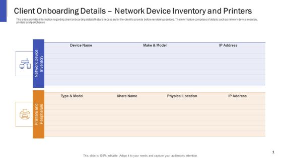 Impeccable Information Technology Facility Client Onboarding Details Network Device Inventory And Printers Information PDF Impeccable Information Technology Facility Client Onboarding Details Network Device Inventory And Printers Information PDF