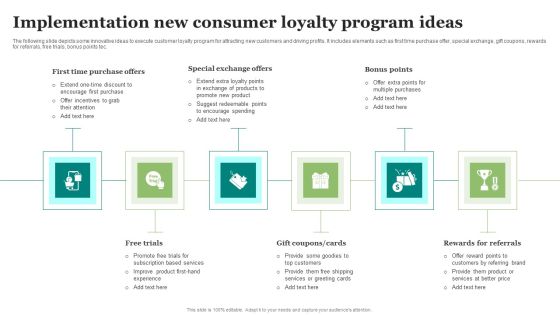 Implementation New Consumer Loyalty Program Ideas Introduction PDF