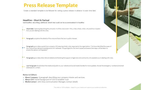 Implementation Of Risk Mitigation Strategies Within A Firm Press Release Template Pictures PDF Implementation Of Risk Mitigation Strategies Within A Firm Press Release Template Pictures PDF
