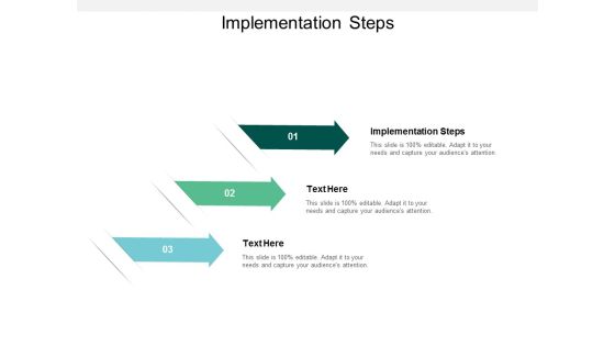Implementation Steps Ppt PowerPoint Presentation Summary Images Cpb