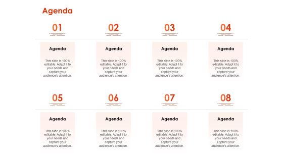Implementing Agile Marketing In Your Organization Agenda Ppt Slides Templates PDF