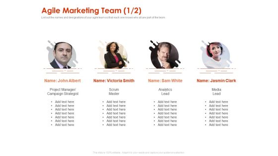Implementing Agile Marketing In Your Organization Agile Marketing Team Project Ppt File Model PDF