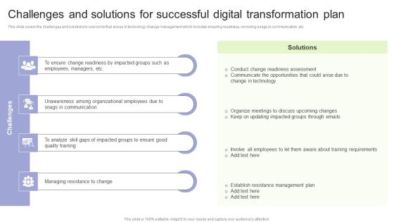 Implementing Change Management Strategy To Transform Business Processes Challenges And Solutions Successful Formats PDF Implementing Change Management Strategy To Transform Business Processes Challenges And Solutions Successful Formats PDF