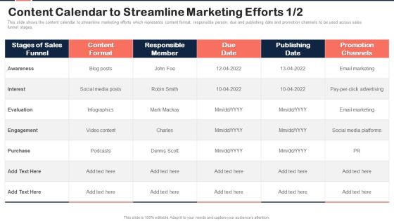 Implementing Content Marketing Plan To Nurture Leads Content Calendar To Streamline Marketing Efforts Introduction PDF Implementing Content Marketing Plan To Nurture Leads Content Calendar To Streamline Marketing Efforts Introduction PDF