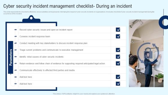 Implementing Cyber Security Incident Cyber Security Incident Checklist During An Incident Formats PDF Implementing Cyber Security Incident Cyber Security Incident Checklist During An Incident Formats PDF