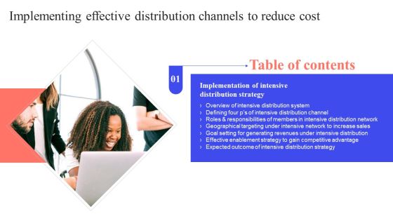 Implementing Effective Distribution Channels To Reduce Cost Table Of Contents Guidelines PDF Implementing Effective Distribution Channels To Reduce Cost Table Of Contents Guidelines PDF