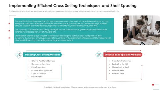Implementing Efficient Cross Selling Techniques And Shelf Spacing Demonstration PDF Implementing Efficient Cross Selling Techniques And Shelf Spacing Demonstration PDF