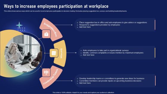 Implementing Internal Marketing Ways To Increase Employees Participation At Workplace Brochure PDF Implementing Internal Marketing Ways To Increase Employees Participation At Workplace Brochure PDF