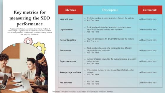Implementing On Site Seo Strategy To Expand Customer Reach Key Metrics Measuring Seo Clipart PDF Implementing On Site Seo Strategy To Expand Customer Reach Key Metrics Measuring Seo Clipart PDF