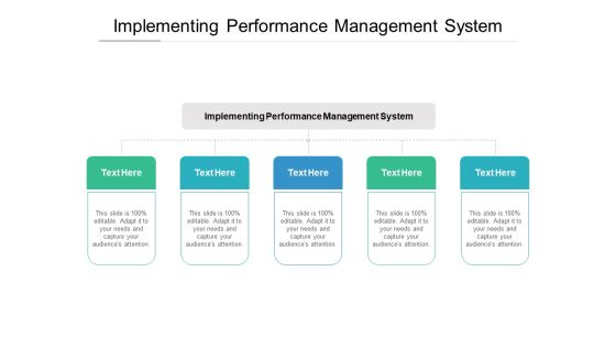 Implementing Performance Management System Ppt PowerPoint Presentation Slides Background Cpb Pdf