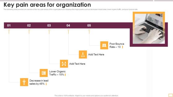 Implementing SEO Strategy To Enhance Business Performance Key Pain Areas For Organization Icons PDF Implementing SEO Strategy To Enhance Business Performance Key Pain Areas For Organization Icons PDF