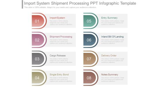 Import System Shipment Processing Ppt Infographic Template Import System Shipment Processing Ppt Infographic Template
