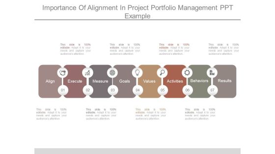 Importance Of Alignment In Project Portfolio Management Ppt Example