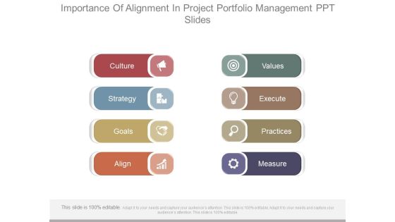Importance Of Alignment In Project Portfolio Management Ppt Slides